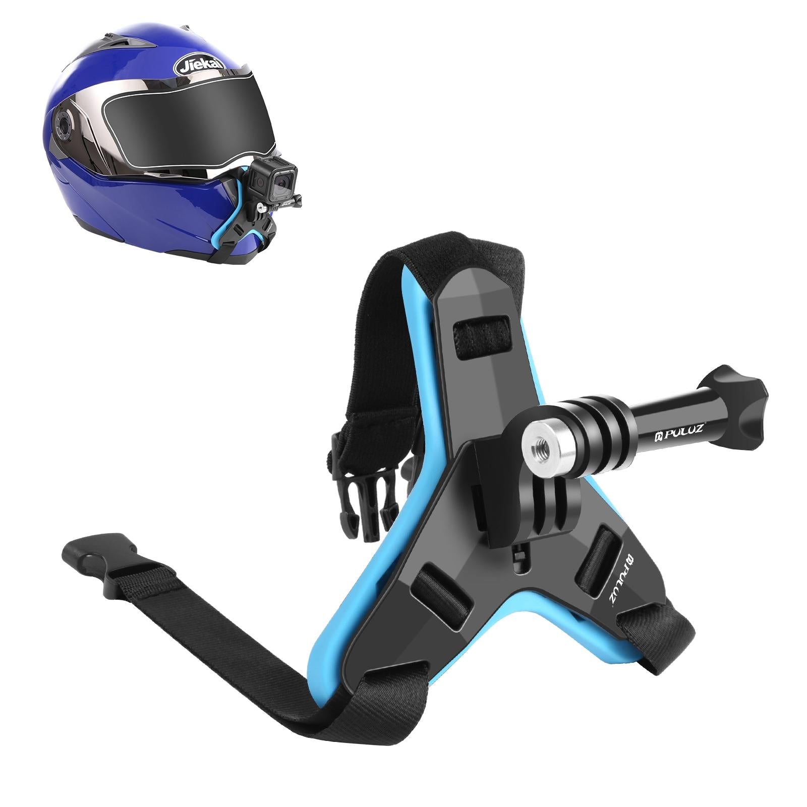 Universal Chin Strap Mount for Action Cameras - Black