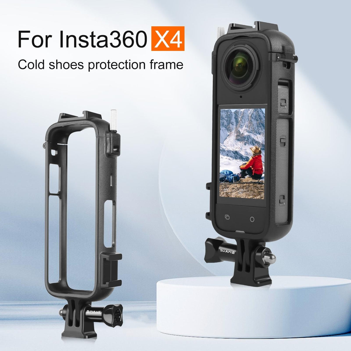Insta360 X4 Cold Shoe Frame with Adapter and Screw