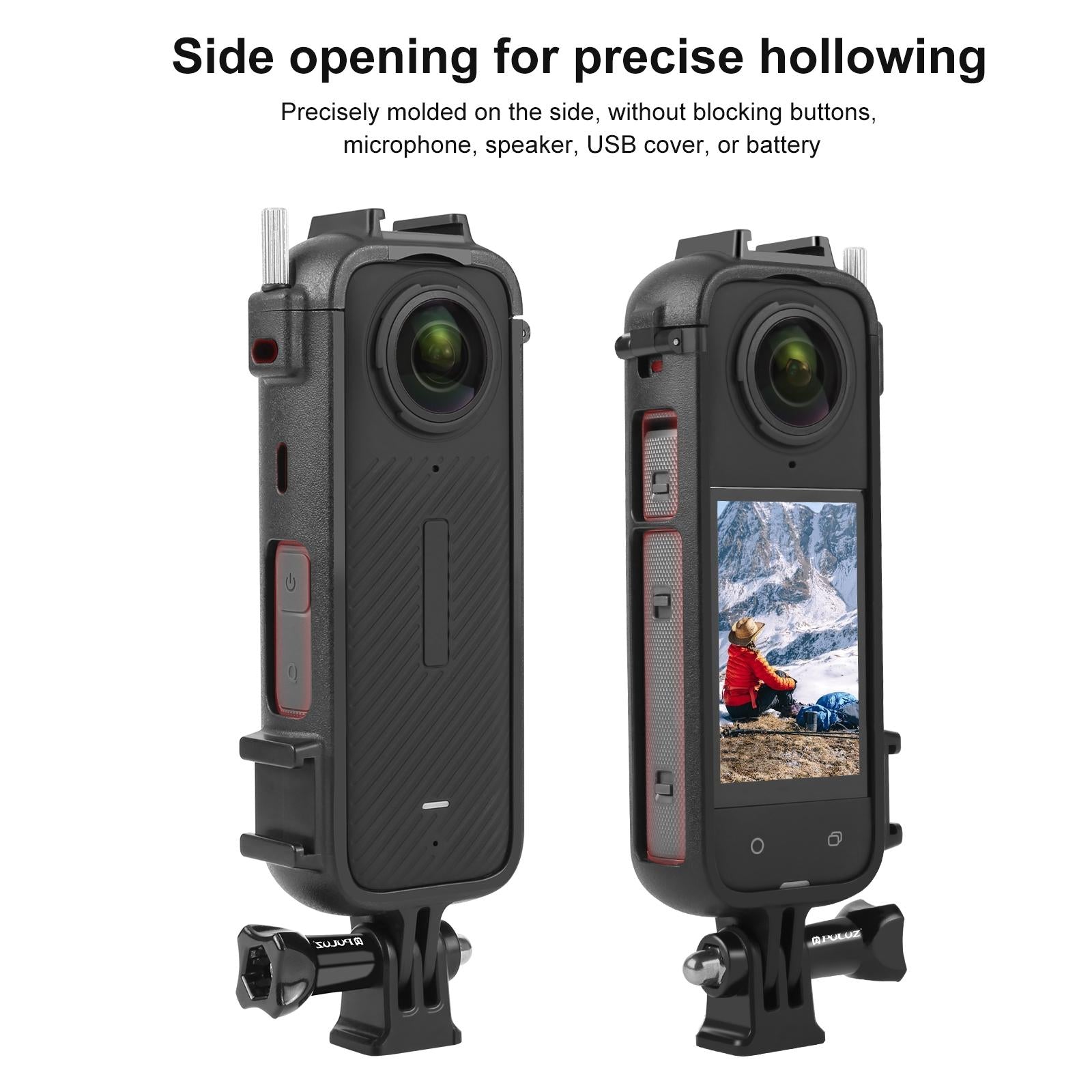 Insta360 X4 Cold Shoe Frame with Adapter and Screw