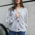 Fashion Cardigan Solid Colour Knit Button Sweater Black - Black M