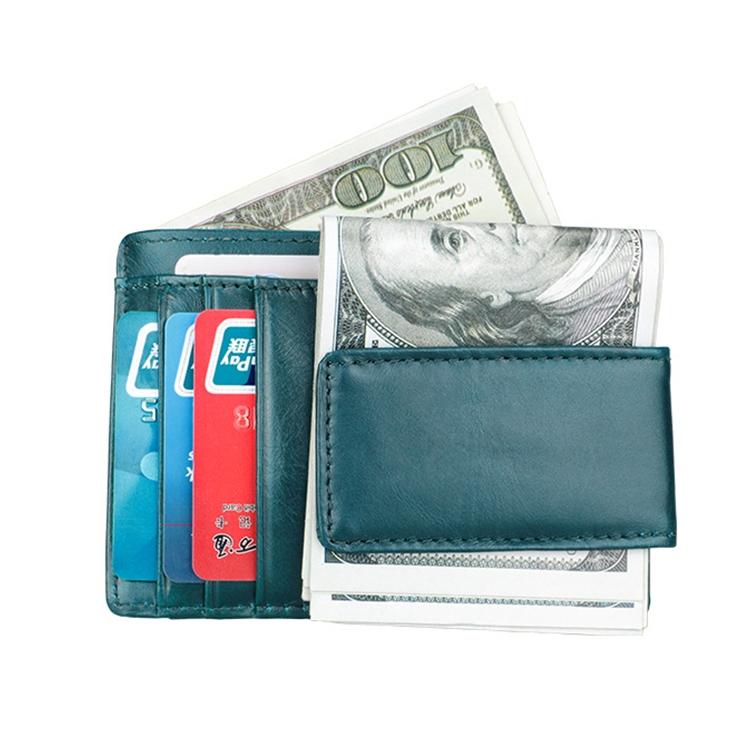 Leather Rfid Card Holder Wallet - Crazy Horse - Coffee