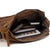 Retro Canvas Vertical Shoulder Messenger Bag Functional & Stylish - Coffee