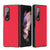 For Samsung Galaxy Z Fold4 5G Foldable Cross Pattern Phone Case - Foldable Design - Red