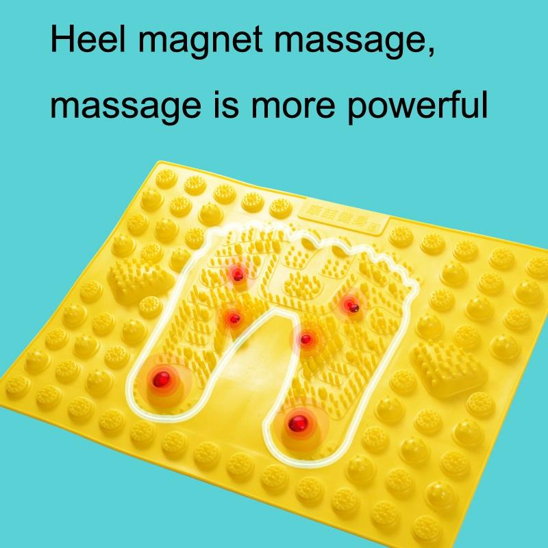 Foot Magnetic Therapy Massage Pad Toe Pressing Board - Yellow