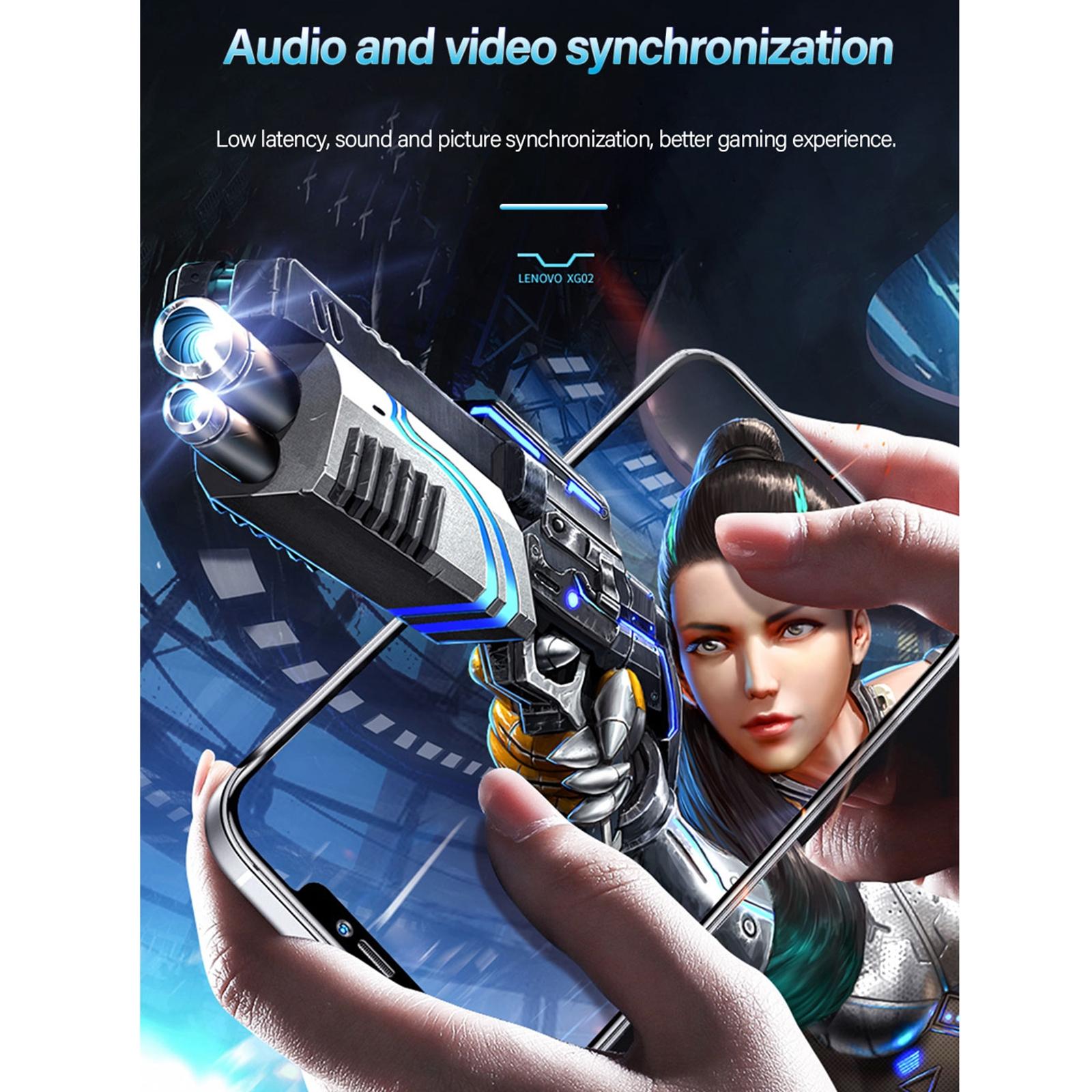 Wireless Bluetooth 5.0 Earphone with Dual Modes for Gaming and Music - White