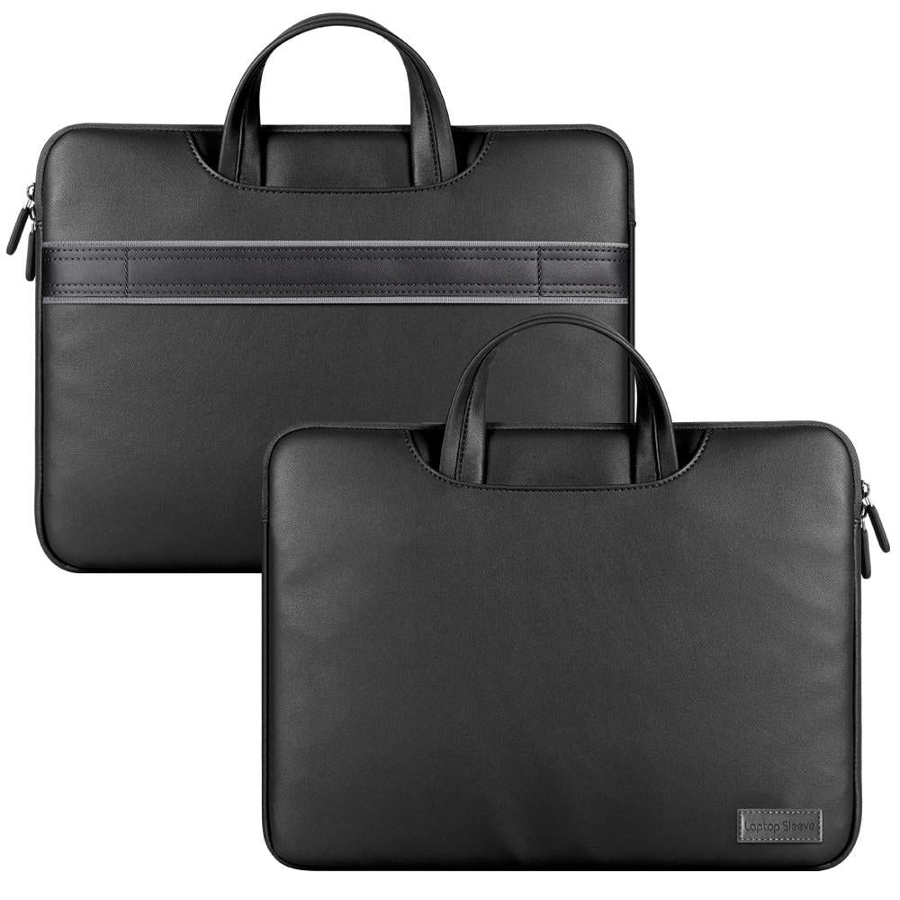 13 / 14 Inch Waterproof Pu Laptop Inner Bag - Black