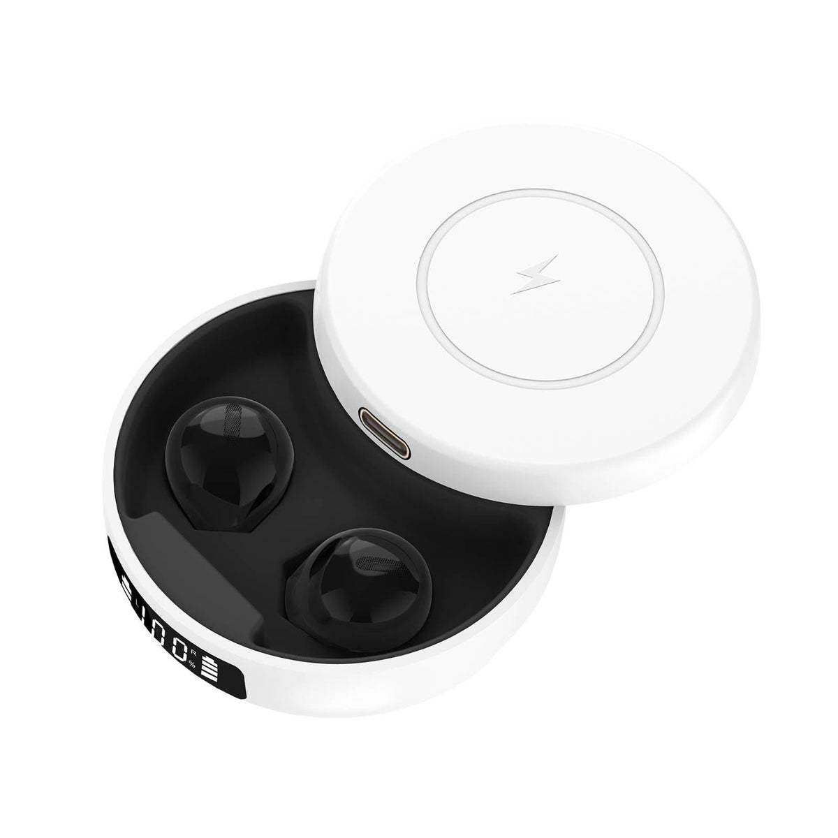 Mini Tws Wireless Bluetooth Earphones with Noise Reduction and Digital Display - Skin Colour