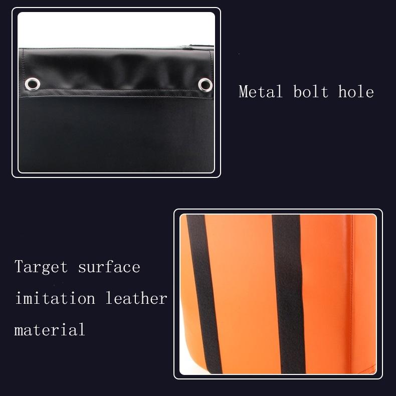 Thickened Square Boxing Wall Target - Imitation Leather - 40X40X10 - Orange Black