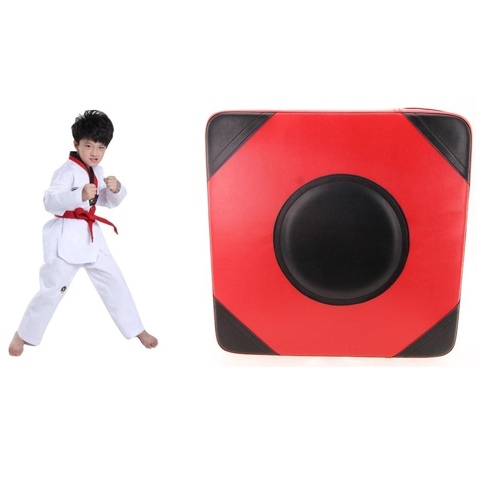 Thickened Square Boxing Wall Target - Imitation Leather - 40X40X10 - Orange Black