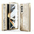 For Samsung Galaxy Z Fold4 5G Foldable Electroplated Phone Case - Mechanical Legend 4. - Silver