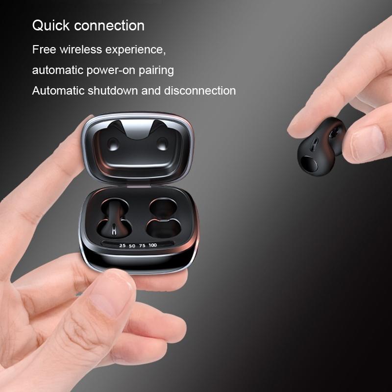 Wireless Bone Conduction Clip-on Bluetooth Headset - Noise Reduction - Skin Colour