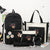 5-piece Girls Backpack Set - Lightweight and Versatile - Dark Purple