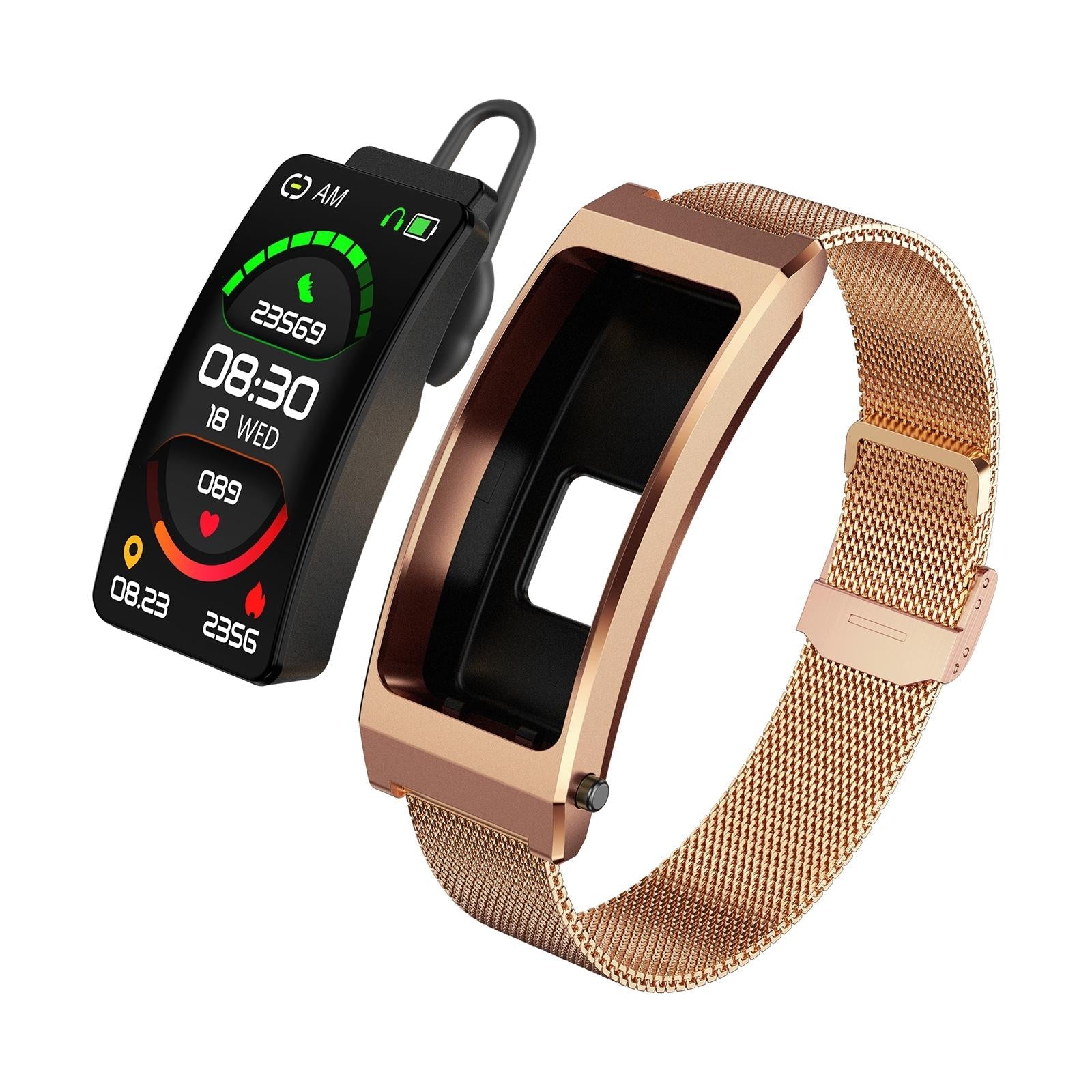 Smart Bracelet With Sleep And Oxygen Monitoring - Tft Display - Tarnish