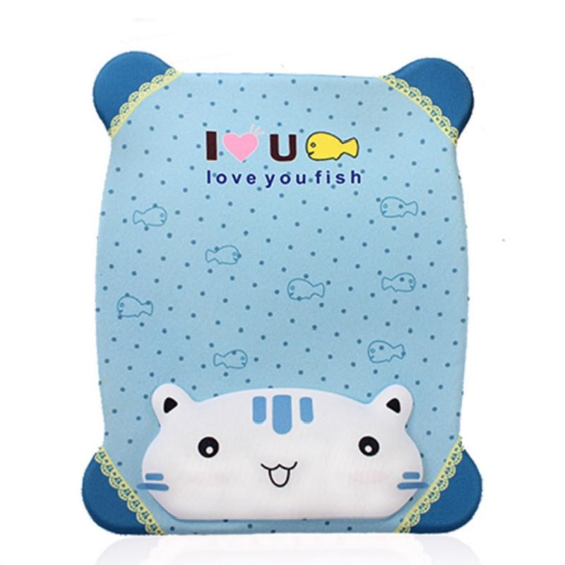 Cartoon Silicone Mouse Pad Wristband - Blue Cat