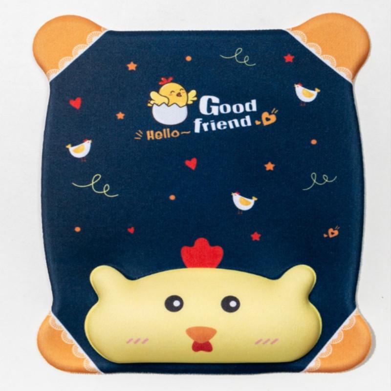 Cartoon Silicone Mouse Pad Wristband - Blue Cat