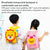 Kids' Cartoon Anti-lost Backpack - Colourful Design - Dinosaur Duck