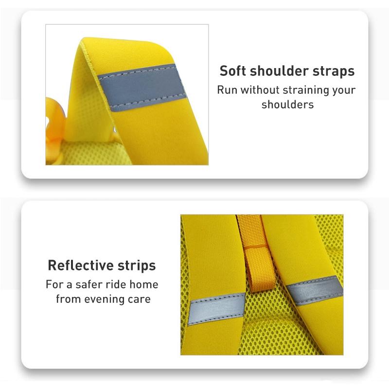 Kids' Cartoon Anti-lost Backpack - Colourful Design - Dinosaur Duck