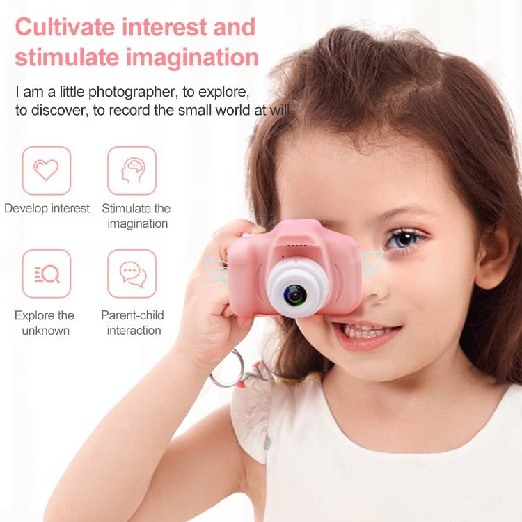 Mini Children Camera - 2.0 Inch Lcd Screen Hd 1300w - Pink