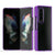 For Samsung Galaxy Z Fold4 5G Clear Acrylic Tpu Phone Case - Purple