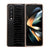 For Samsung Galaxy Z Fold4 5G Genuine Leather Nano Plating Phone Case - Coffee