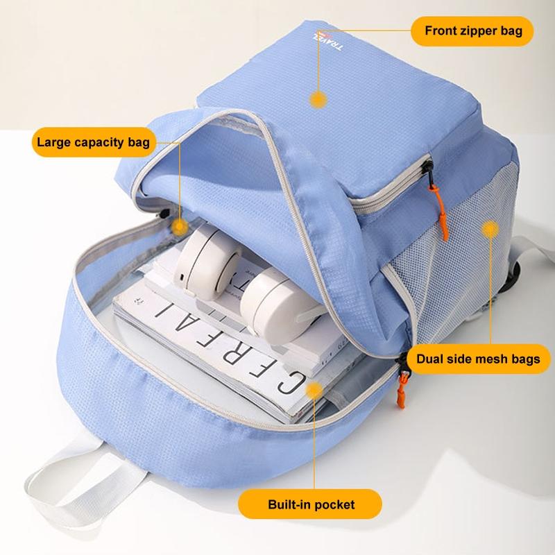 Foldable Sports Backpack For Mountaineering - Pink