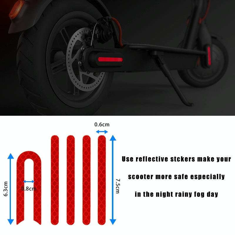 Xiaomi M365 Rear Fender Shock Absorber Bracket Cover for Electric Scooter - Red