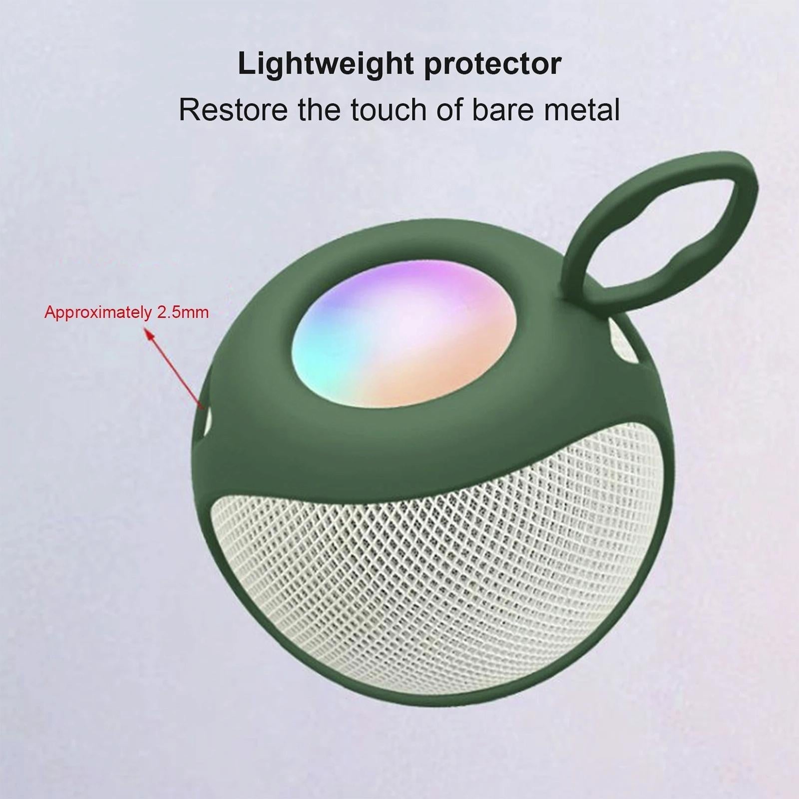 Soft Silicone Protective Cover For Apple Homepod Mini Speaker - Dark Green
