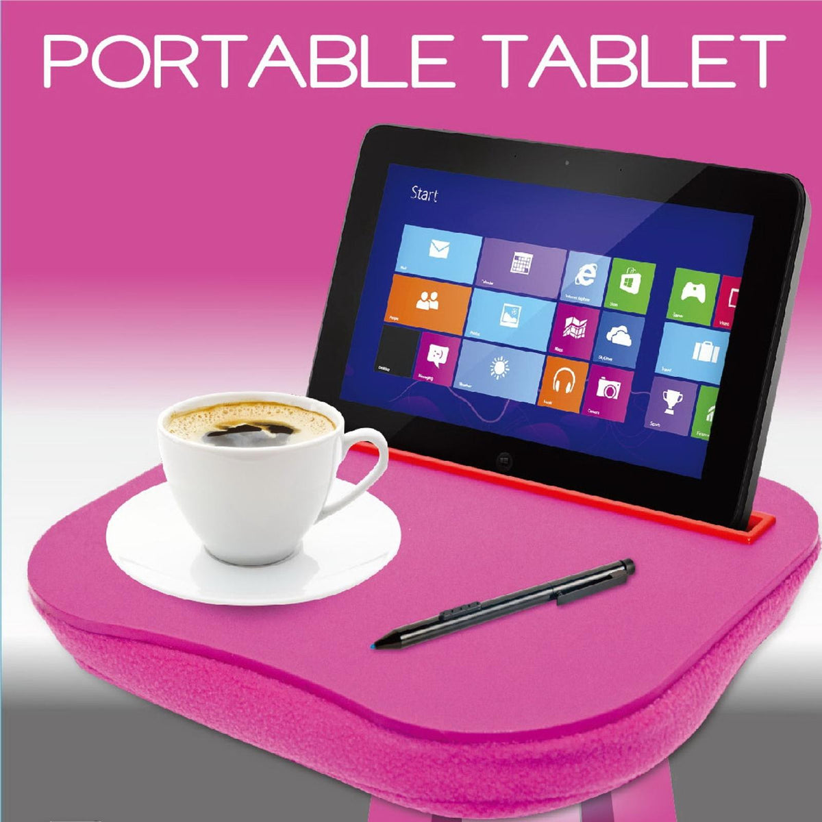 Portable Lap Desk for Laptop Reading and Writing - 2 Pack Blue