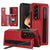 For Samsung Galaxy Z Fold4 5G Double Buckle Foldable Phone Case With Pen Slot - Red