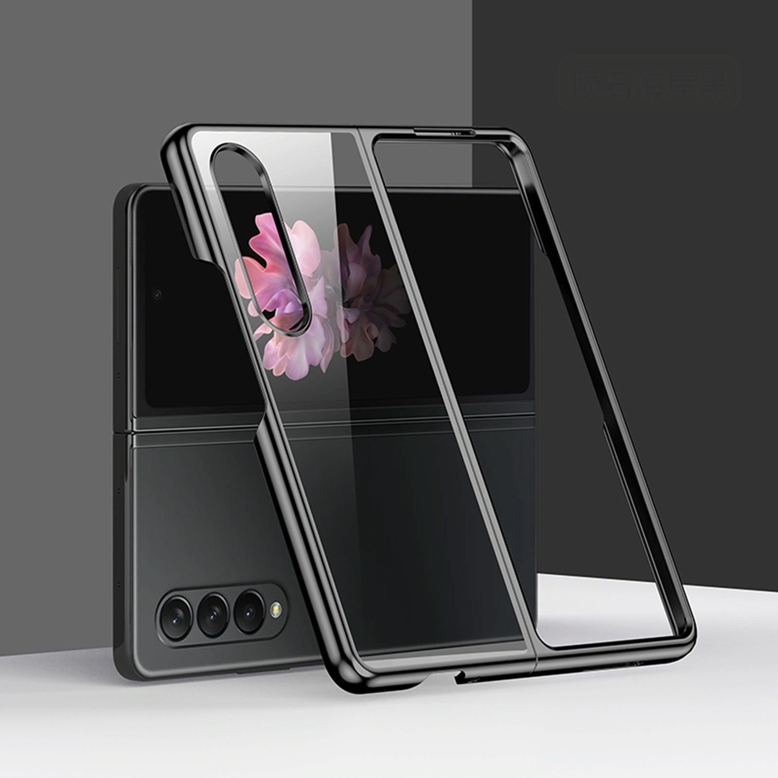 For Samsung Galaxy Z Fold4 5G Shockproof Electroplated Case Samsung Fold 4 - Silver