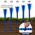 30 Adjustable Golf Tees with 83mm Height Limit - Set of 30 - Blue
