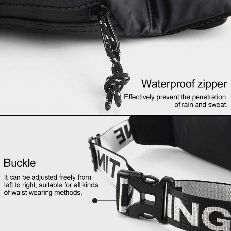 Multi Function Outdoor Waist Crossbody Chest Bag For Mobile Phones - Apple Green
