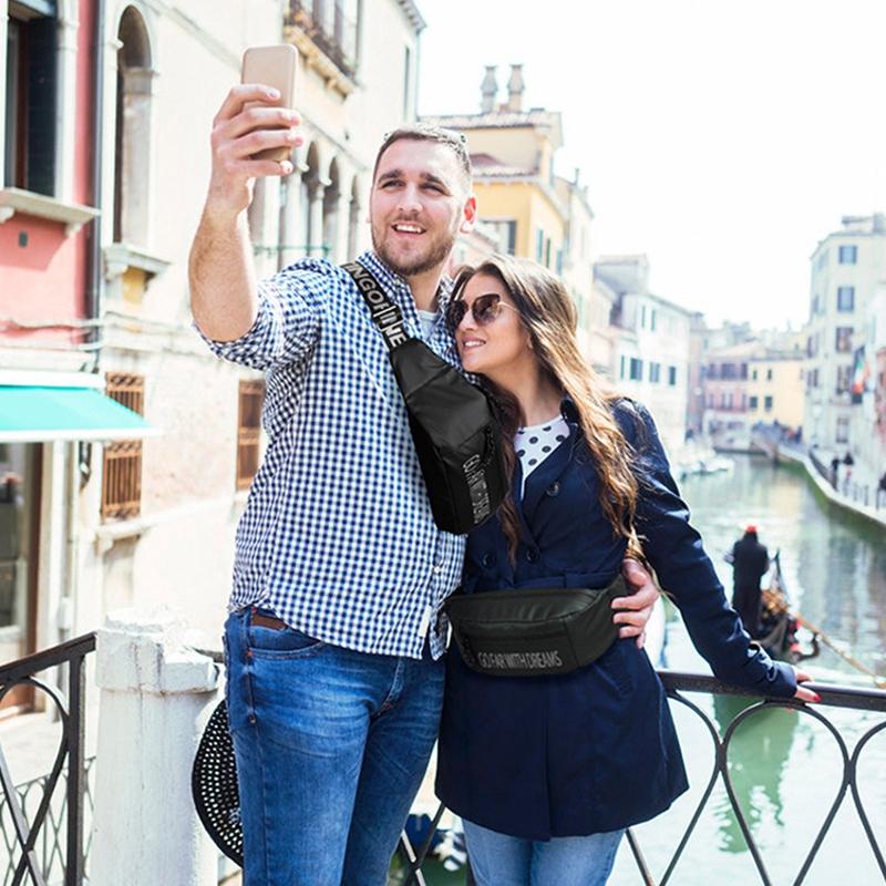 Multi Function Outdoor Waist Crossbody Chest Bag For Mobile Phones - Apple Green