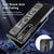 For Samsung Galaxy Z Fold4 5G Silicone Wristband Foldable Phone Case - Matte Clear