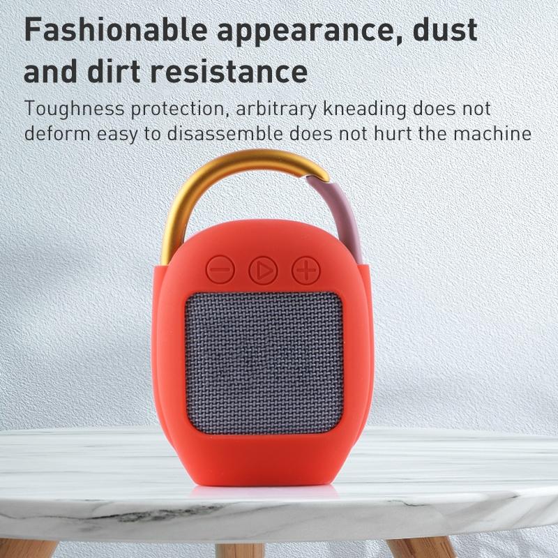 Silicone Protective Case for Jbl Clip 4 Bluetooth Speaker - Grey