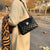 Versatile Rhombic Chain Crossbody Bag For Women - Coffee