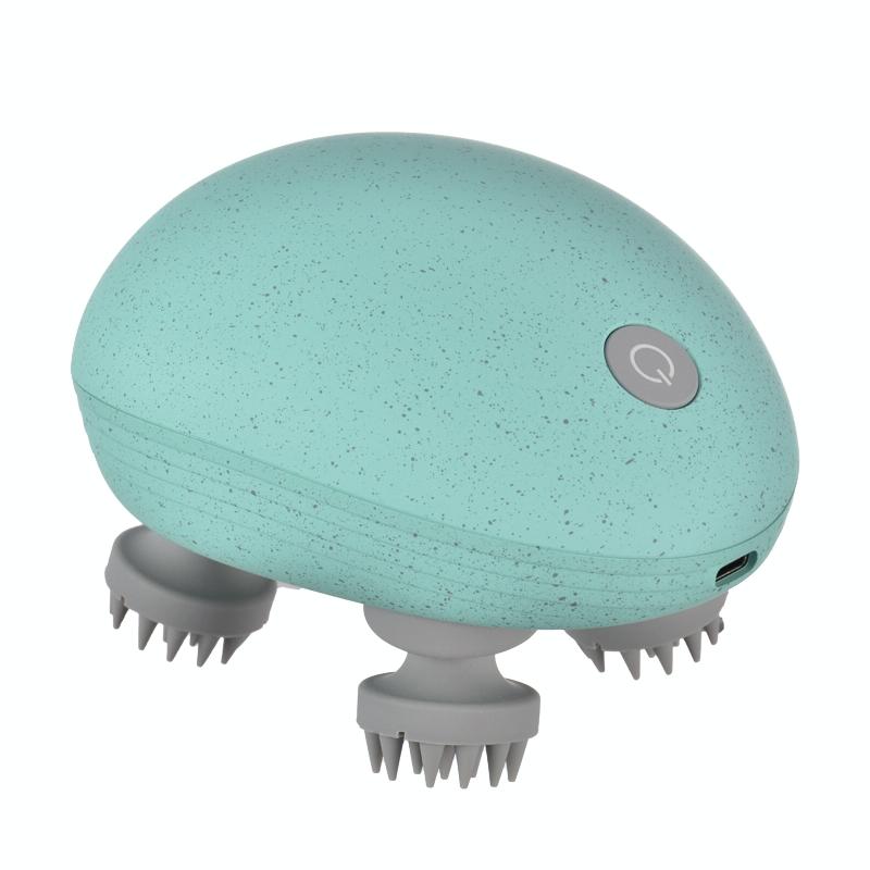 Compact Electric Head Massager Fits All Hair Types - White