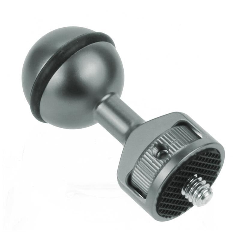 Universal 2.5cm Ball Head Clip for Action and Underwater Cameras - Titanium
