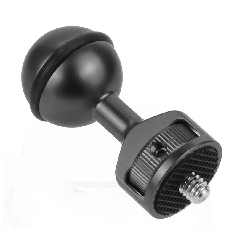 Universal 2.5cm Ball Head Clip for Action and Underwater Cameras - Titanium