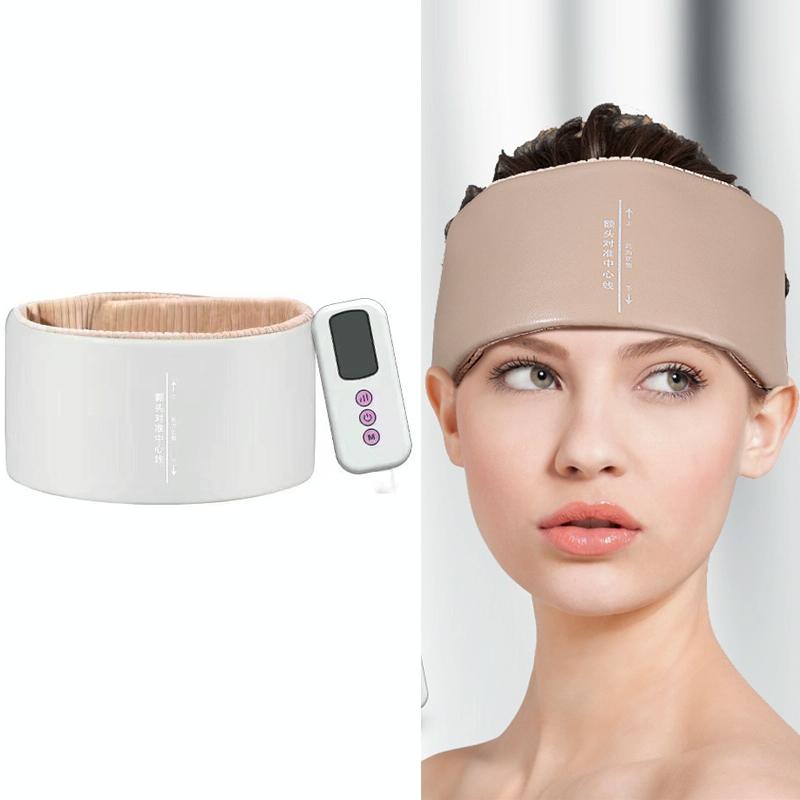 Hot Compress Head Massager For Headache Relief - Light Grey