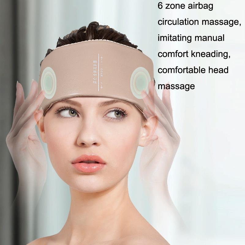 Hot Compress Head Massager For Headache Relief - Light Grey