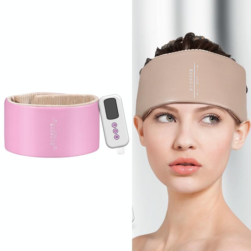 Hot Compress Head Massager For Headache Relief - Light Grey