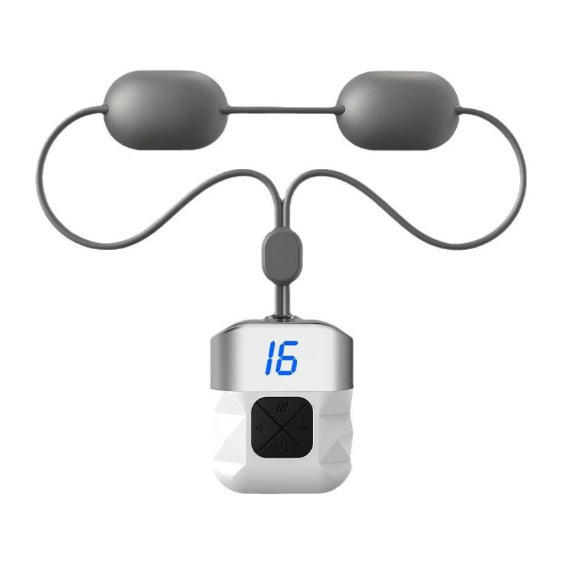 Portable Ems Neck Massager For Shoulder & Cervical Therapy - Dark Gray