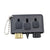 3-piece Portable Golf Groove Cleaning Brush - Black