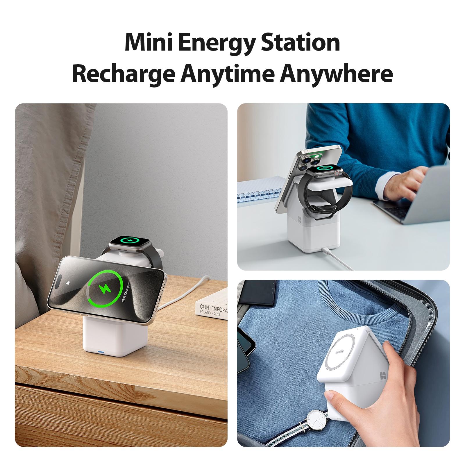 4 In 1 15W Magnetic Wireless Charger White