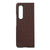 For Samsung Galaxy Z Fold4 5G Genuine Leather Crocodile Texture Phone Case - Brown