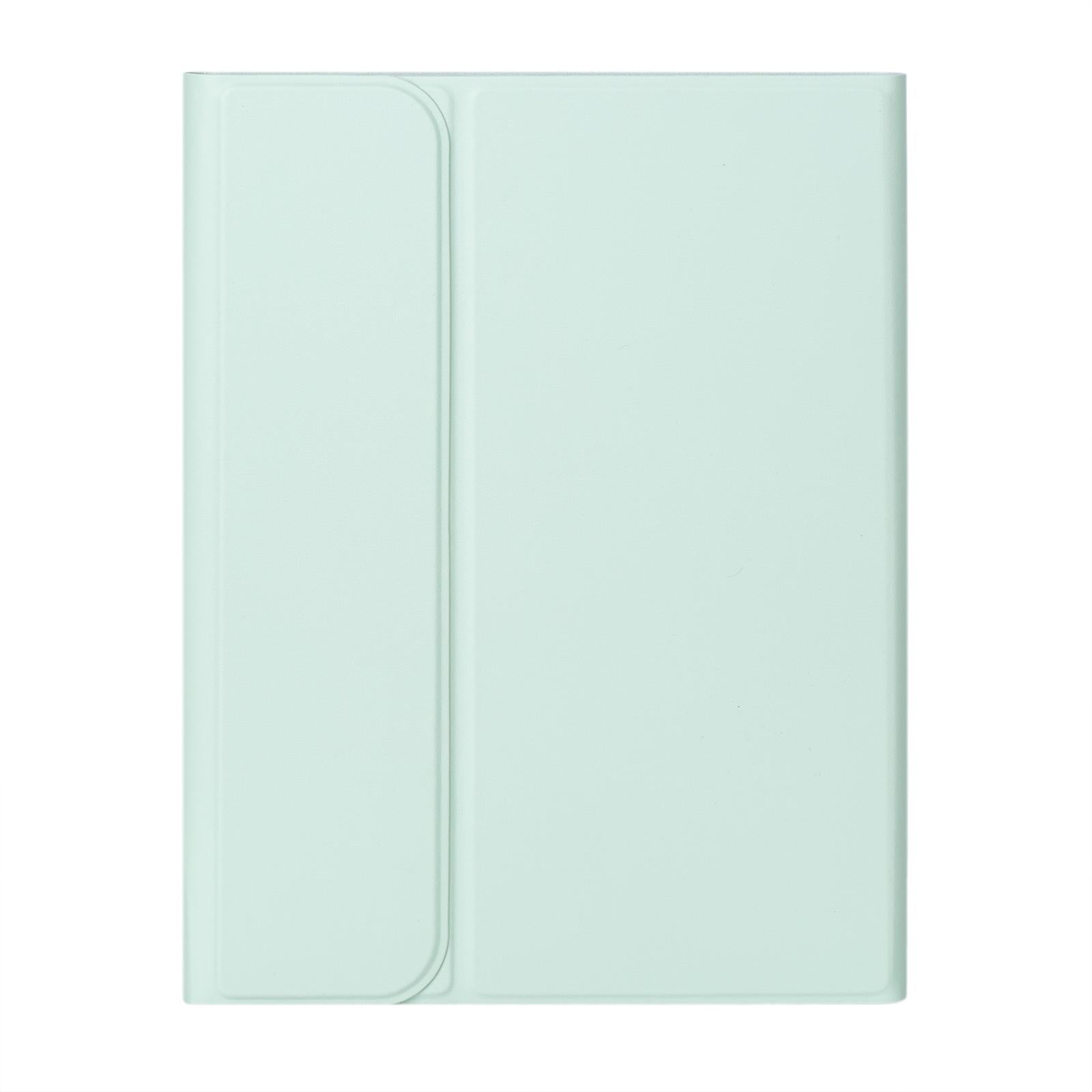 10.9 Ipad 10Th Gen 2022 Backlit Keyboard Case With Pen Slot - Bluetooth Leather - Dark Green