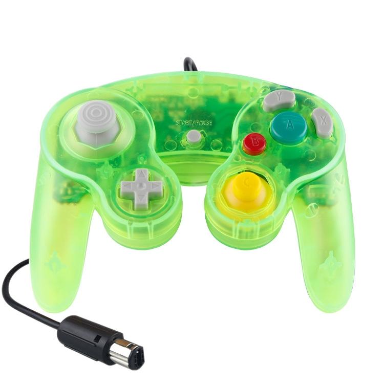 5 Piece Wired Game Controller for Nintendo Ngc - Transparent Red