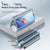 For Samsung Galaxy Z Fold4 5G Full Body Phone Case with Integrated Hinge and Pen Slot - Silver