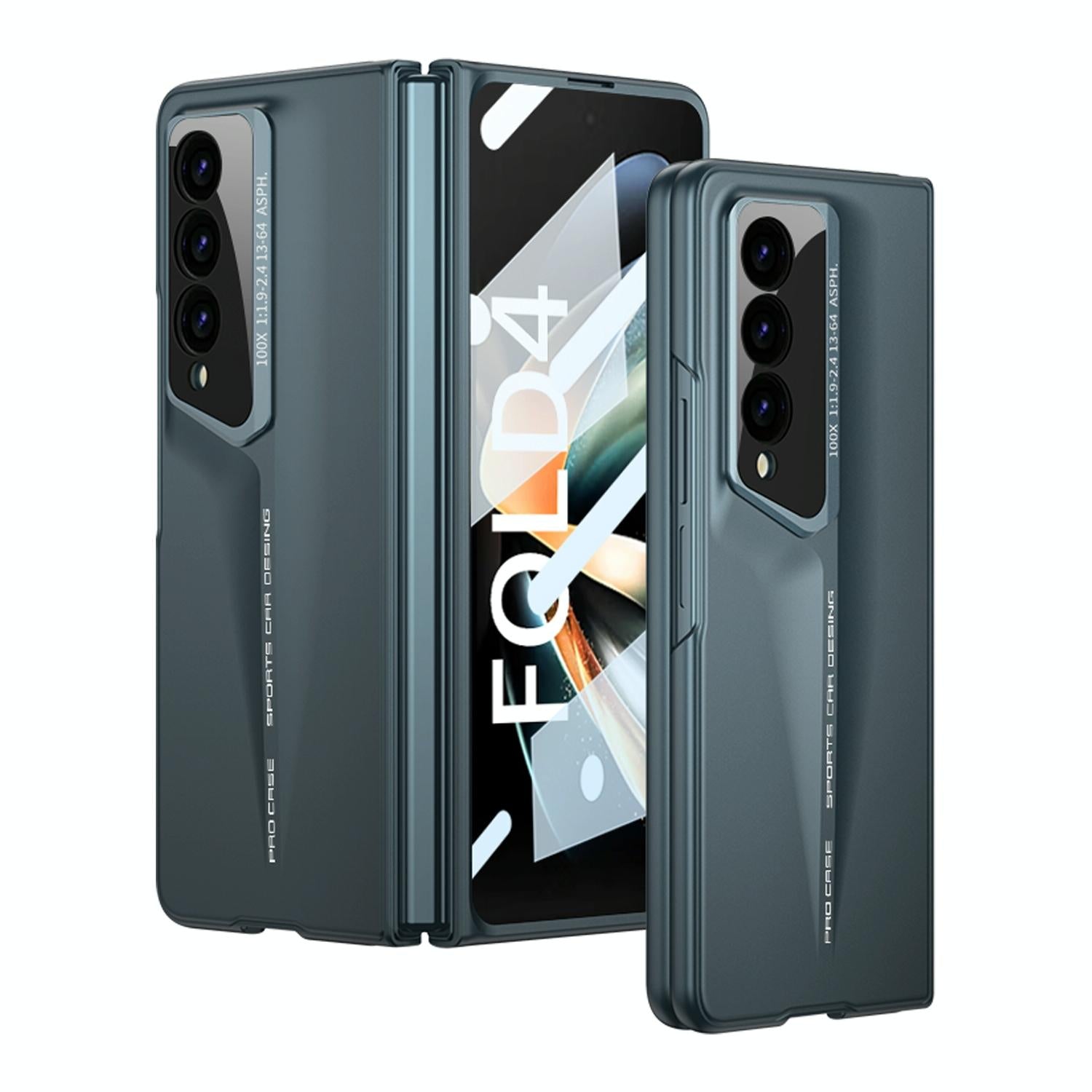 For Samsung Galaxy Z Fold4 5G Full Coverage Ultra Thin Case - Cyan